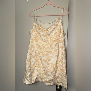Abercrombie & Fitch Yellow and Cream Floral Mini Dress